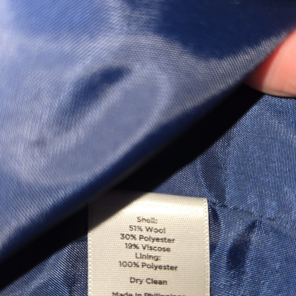 Talbots Womens Blue and White Plaid Pencil Skirt Size 10 - Picture 5 of 9